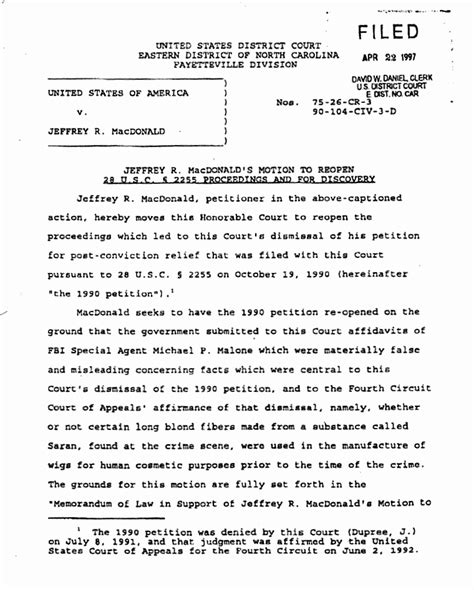 28 U.S.C. 2255 Motion .